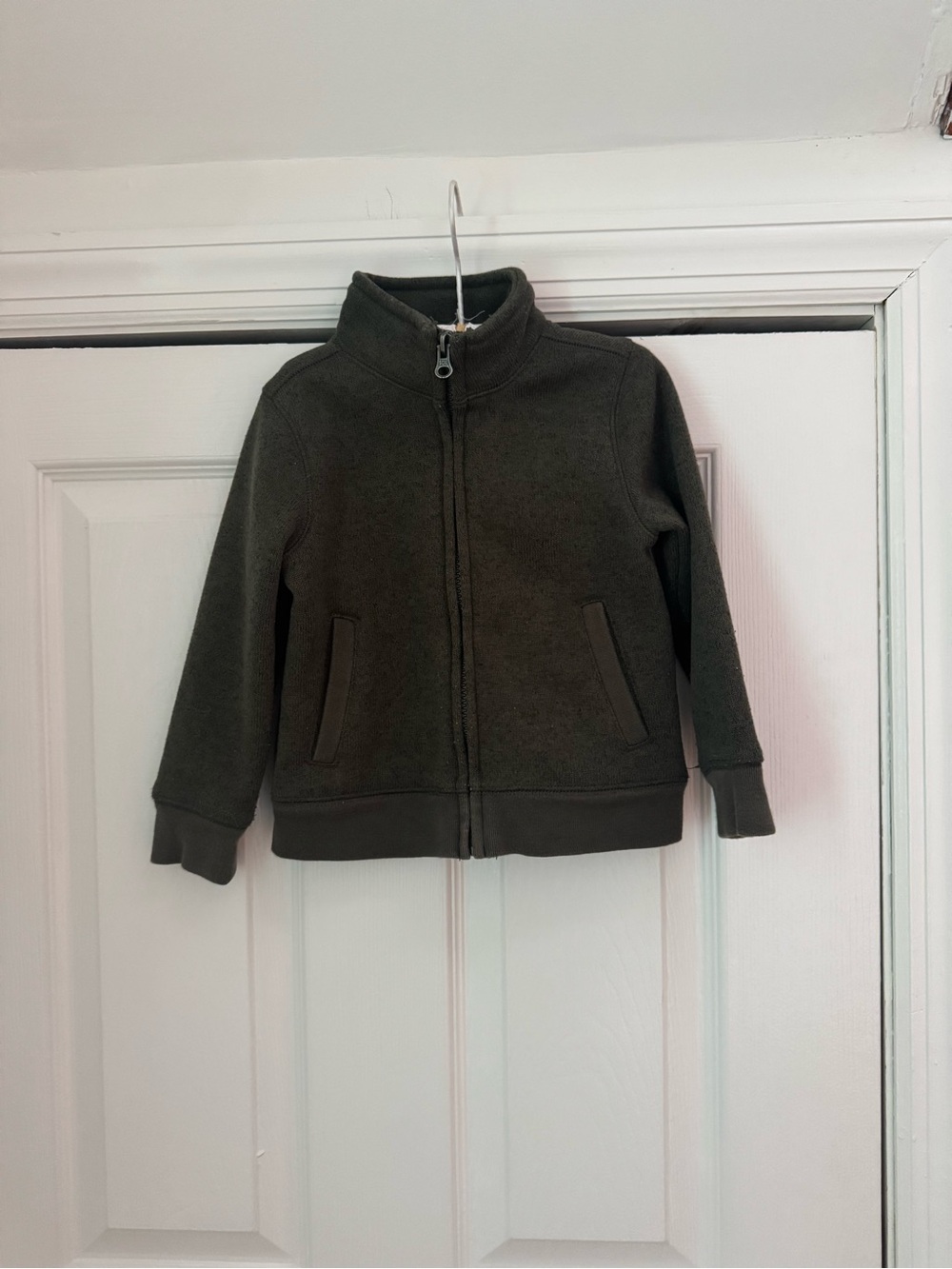 4/$12 OshKosh B'gosh Olive Green Full-Zip Fleece Hoodie